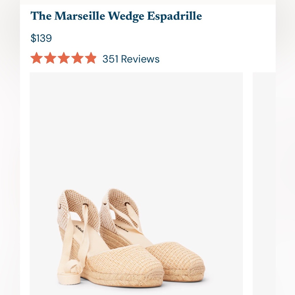 Marseille Wedge Espadrille in Raffia
